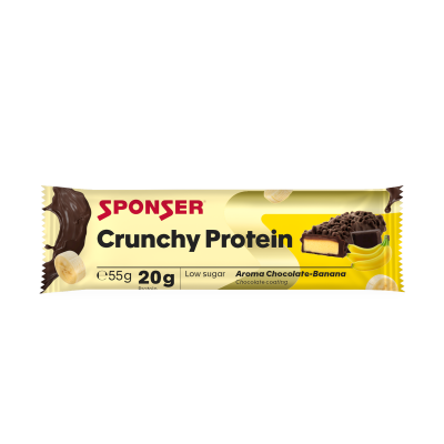 Sponser Crunchy Protein fehérjeszelet 55g, csokoládé-banán