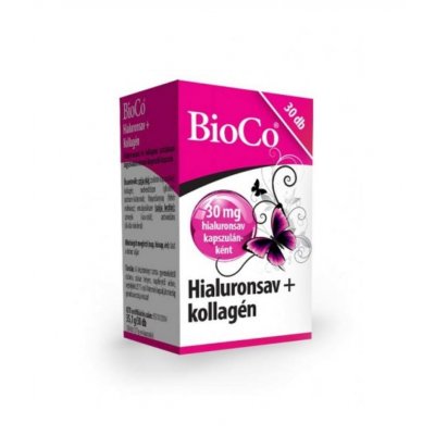 BioCo Hialuronsav + kollagén kapszula