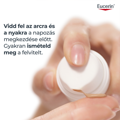 Eucerin Sun Oil Control színezett napozó gél-krém arcra medium SPF50+