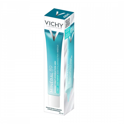 Vichy Minéral 89 akár 48 órás hidratáló, mattító sorbet, 40ML kiszerelés