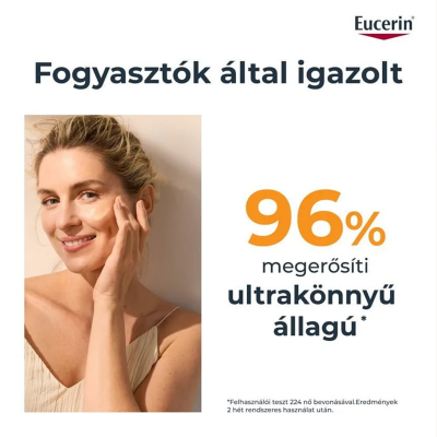 Eucerin Sun Hydro-Protect Ultrakönnyű színezett napozó fluid arcra SPF 50+ Light