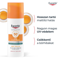 Eucerin Sun Oil Control napozó gél-krém arcra SPF50+