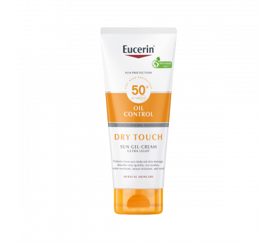 Eucerin Sun Oil Control Dry Touch napozó krém-gél testre SPF50+