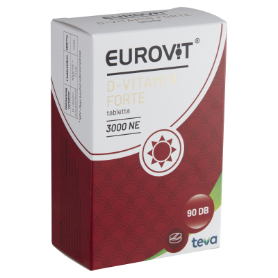 Eurovit D-vitamin Forte 3000NE tabletta, 90X kiszerelés