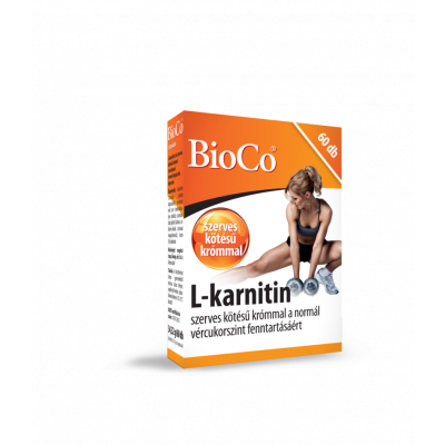 BioCo L-Karnitin 500mg kapszula szerves kötésű krómmal