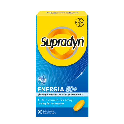 Supradyn Energia 50+ filmtabletta, 90X kiszerelés