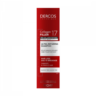 Vichy Dercos Collagen 17 Filler ultra-regeneráló sampon