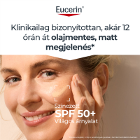 Eucerin Sun Oil Control színezett napozó gél-krém arcra light SPF50+