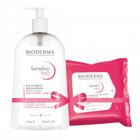 Bioderma Sensibio H2O micellás víz + Sensibio kendő