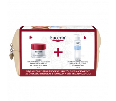 Eucerin Hyaluron-Filler + Volume Lift nappali ajándékcsomag száraz bőrre