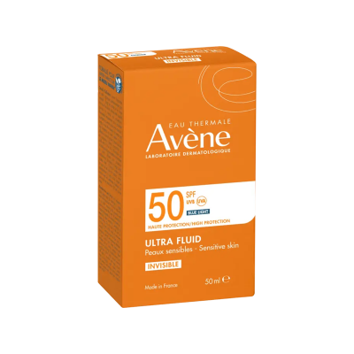 Avéne Suncare Ultra Fluid Invisible fényvédő fluid arcra SPF50