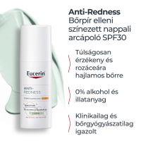 Eucerin Anti-Redness bőrpír elleni színezett nappali arcápoló krém SPF30