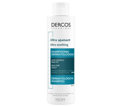 Vichy Dercos Nyugtató hatású sampon érzékeny fejbőrre, normál vagy zsíros hajra