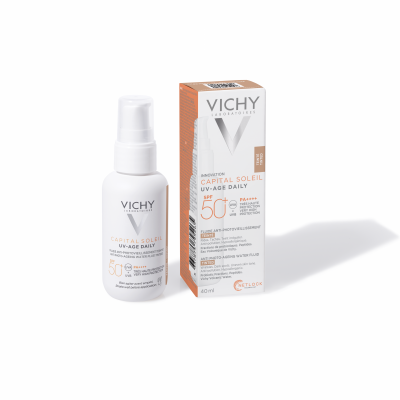 Vichy Capital Soleil UV-Age nappali arckrém színezett fluid SPF50+
