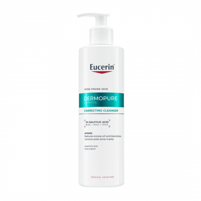 Eucerin DermoPure Clinical Correcting Cleanser - Mélytisztító gél, 400ML kiszerelés