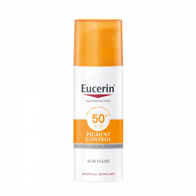 Eucerin Sun Pigment Control napozó fluid arcra SPF50+