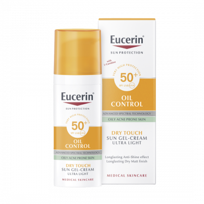 Eucerin Sun Oil Control napozó gél-krém arcra SPF50+