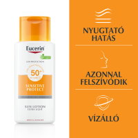 Eucerin Sun Sensitive Protect Extra könnyű naptej SPF50+