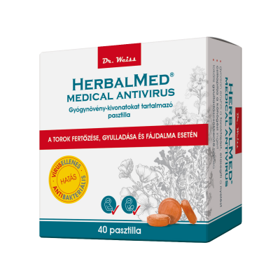 Herbalmed Medical gyógynövény pasztilla, 40X kiszerelés