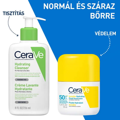Cerave Sun hidratáló fényvédő fluid SPF50 (invisible hidrating)