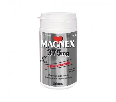Magnex 375mg +B6-vitamin tabletta