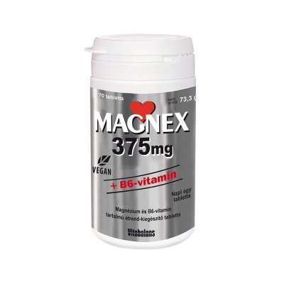 Magnex 375mg +B6-vitamin tabletta