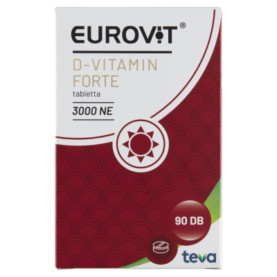 Eurovit D-vitamin Forte 3000NE tabletta, 90X kiszerelés