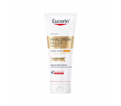 Eucerin Hyaluron-Filler + Elasticity pigmentfolt halványító és bőrfiatalító kézkrém SPF30