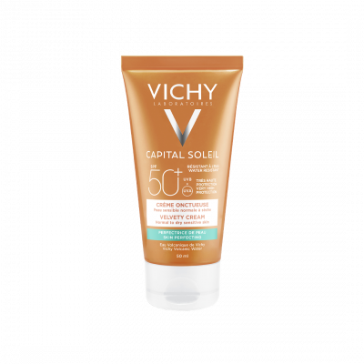 Vichy Ideal Soleil Bársonyos napvédő krém arcra SPF50+