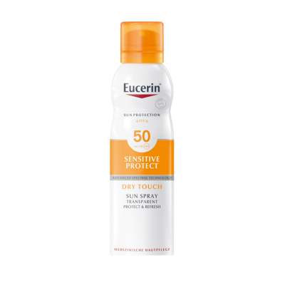 Eucerin Sun Oil Control Dry Touch színtelen napozó aerosol spray SPF50