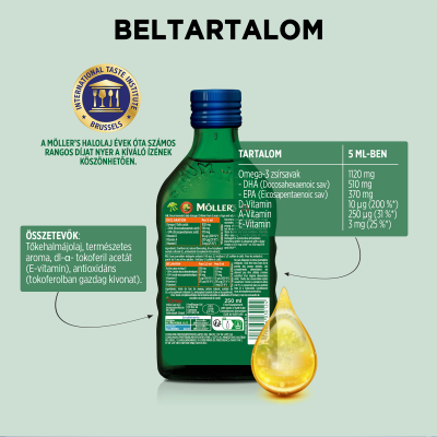 Möller's Tőkehalmájolaj tutti-frutti