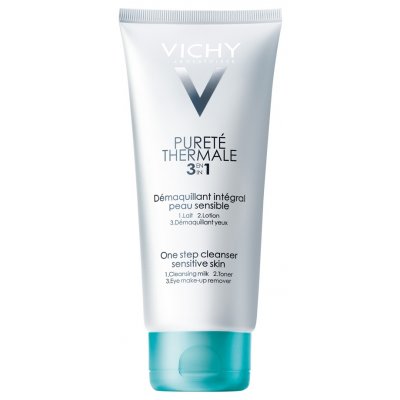 Vichy Pureté Thermale 3 in 1 arctisztító érzékeny bőrre, 200ML kiszerelés