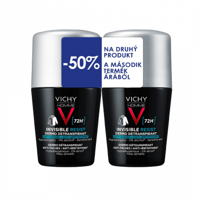 Vichy Homme DUOPACK Invisible Resist 72h izzadsággátló golyós férfi dezodor