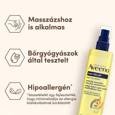 Aveeno® Skin Relief testápoló olajspray