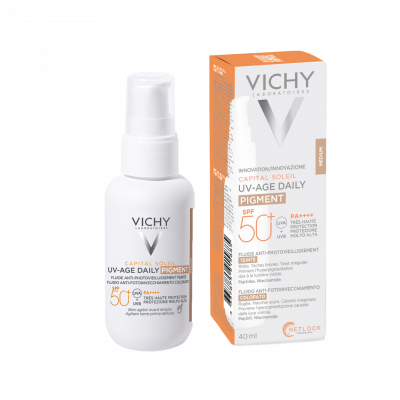 Vichy Capital Soleil UV-Age daily pigment nappali színezett fluid SPF50+ MEDIUM