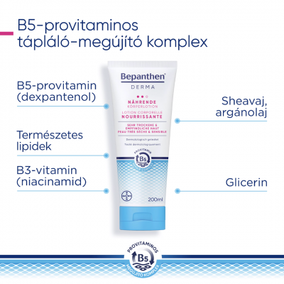 Bepanthen Derma tápláló testápoló, 200ML kiszerelés