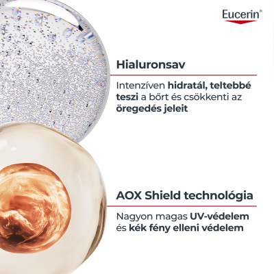 Eucerin Sun Photoaging Control napozó fluid arcra SPF50+