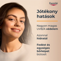 Eucerin Sun Hydro-Protect Ultrakönnyű színezett napozó fluid arcra SPF 50+ Medium