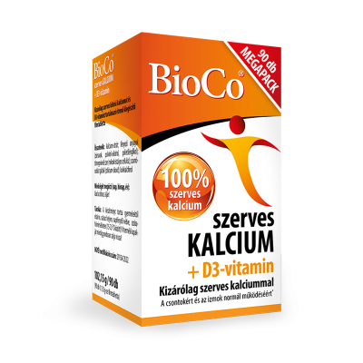 BioCo szerves KALCIUM +D3-vitamin filmtabletta MEGAPACK