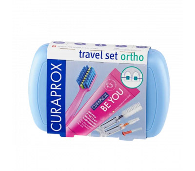 Curaprox Travel Set ORTHO KÉK - fogszabályozóhoz