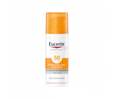 Eucerin Sun Photoaging Control napozó fluid arcra SPF50+