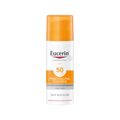 Eucerin Sun Photoaging Control napozó fluid arcra SPF50+