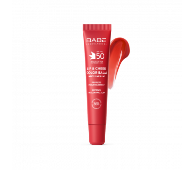 Babé Sun Lip & Cheek Color Balm SPF 50 Red