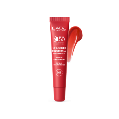 Babé Sun Lip & Cheek Color Balm SPF 50 Red