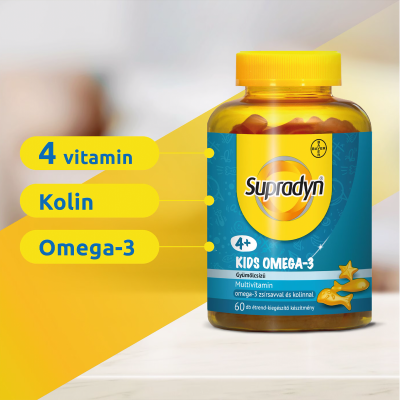 Supradyn Kids Omega-3 gumivitamin, 60X kiszerelés