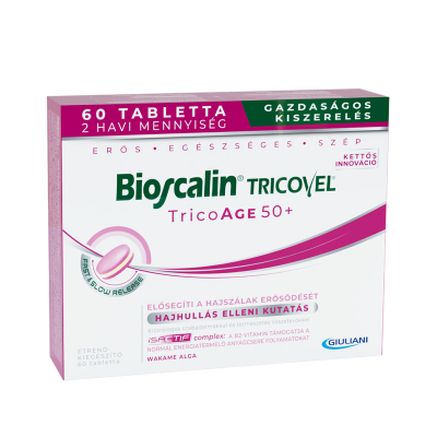 Bioscalin TRICOVEL TricoAGE 50+ tabletta, 60X kiszerelés