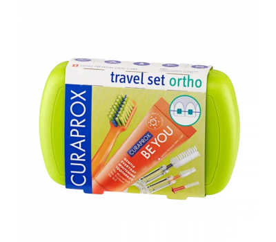Curaprox Travel Set ORTHO ZÖLD - fogszabályozóhoz