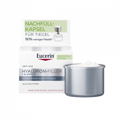 Eucerin Hyaluron-Filler Ráncfeltöltő éjszakai arckrém öko-utántöltő