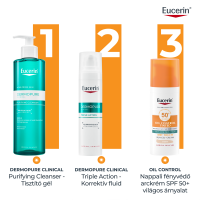 Eucerin Sun Oil Control színezett napozó gél-krém arcra light SPF50+