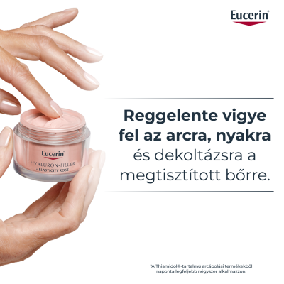 Eucerin Hyaluron-Filler + Elasticity Bőrtömörséget Regeneráló Nappali Arckrém Rose SPF30